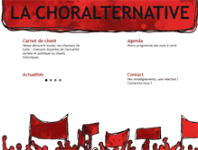 Tablet Screenshot of choralternative.org